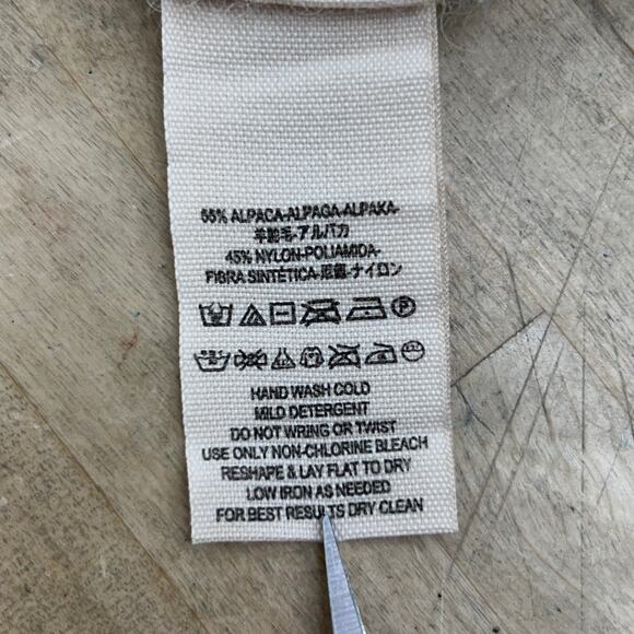 Free People Womens Size XS/S Poncho Lafayette Stripe Alpaca Blend Sweater - Picture 13 of 15